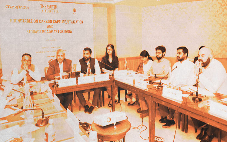 The Earth Dialogues during a roundtable discussion