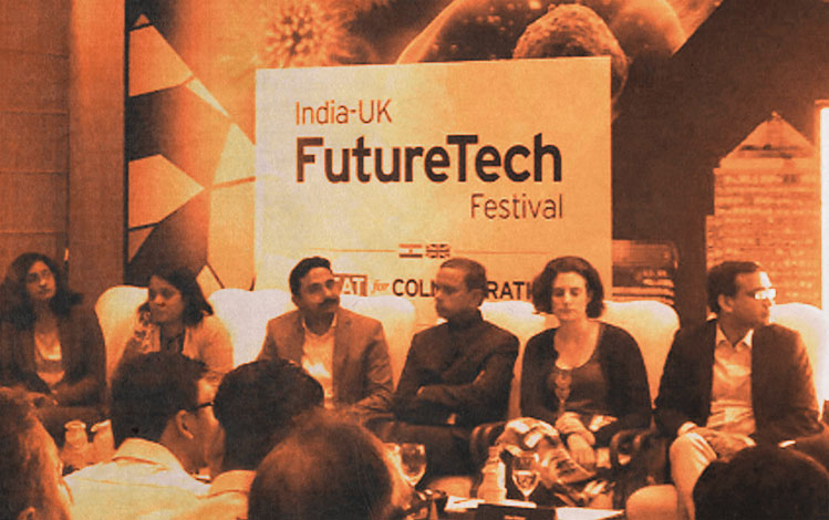 Panelists discussing future of fintech at future tech festival