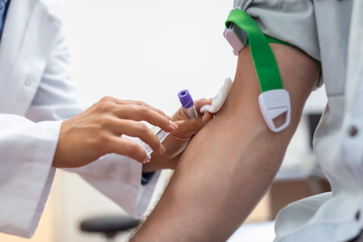 Blood test photo